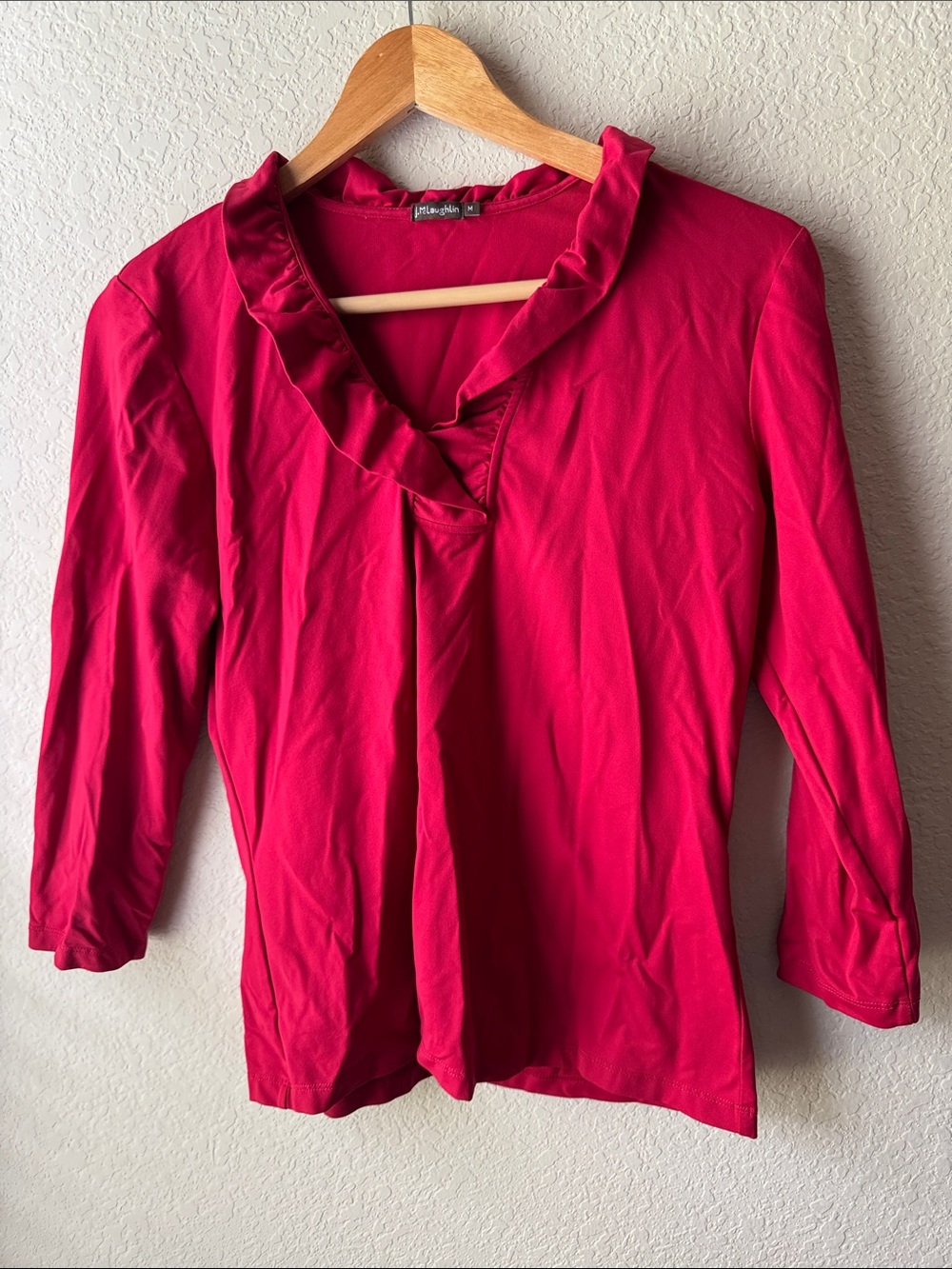 Red J. McLaughlin Ruffle Top